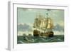 The Battleship Trafalgar-Frederick Tudgay-Framed Giclee Print