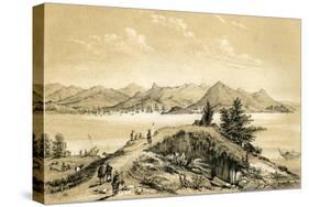 The Bay and Island of Hong Kong, 1847-E Gilks-Stretched Canvas