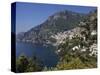 The Bay and the Village of Positano on the Amalfi Coast, Campania, Italy, Europe-Olivier Goujon-Stretched Canvas