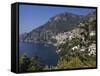 The Bay and the Village of Positano on the Amalfi Coast, Campania, Italy, Europe-Olivier Goujon-Framed Stretched Canvas