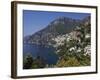 The Bay and the Village of Positano on the Amalfi Coast, Campania, Italy, Europe-Olivier Goujon-Framed Photographic Print