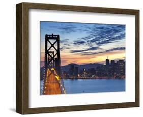 The Bay Bridge from Treasure Island in San Francisco, California, USA-Chuck Haney-Framed Photographic Print