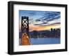 The Bay Bridge from Treasure Island in San Francisco, California, USA-Chuck Haney-Framed Photographic Print