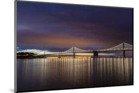 The Bay Bridge Reflects at Dawn in San Francisco, California, Usa-Chuck Haney-Mounted Photographic Print