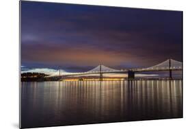 The Bay Bridge Reflects at Dawn in San Francisco, California, Usa-Chuck Haney-Mounted Photographic Print