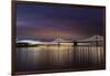 The Bay Bridge Reflects at Dawn in San Francisco, California, Usa-Chuck Haney-Framed Photographic Print