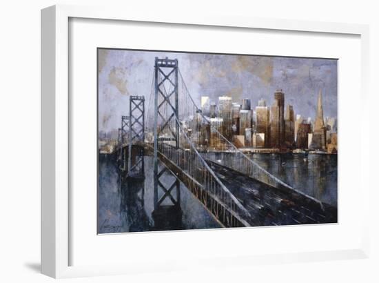 The Bay Bridge-Marti Bofarull-Framed Giclee Print