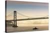 The Bay Bridge.-Jon Hicks-Stretched Canvas