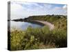 The Bay from the Clifftop at Catterline, Aberdeenshire, Scotland, United Kingdom, Europe-Mark Sunderland-Stretched Canvas