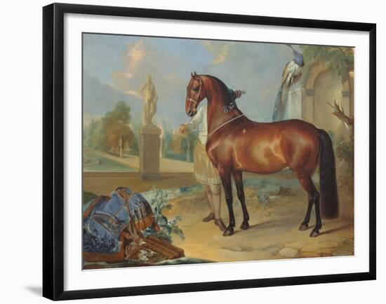 The Bay Horse' Sincero'-Johann Georg Hamilton-Framed Giclee Print