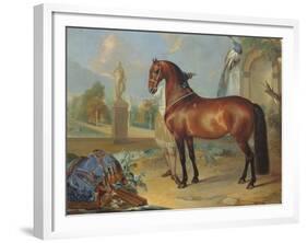 The Bay Horse' Sincero'-Johann Georg Hamilton-Framed Giclee Print