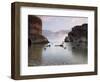 The Bay in Dubrovnik at Dusk, Dalmatian Coast, Croatia-Joern Simensen-Framed Photographic Print