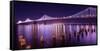 The Bay Lights-Greg Linhares-Framed Stretched Canvas