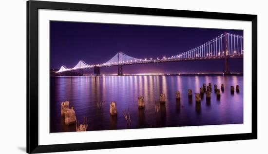 The Bay Lights-Greg Linhares-Framed Photographic Print