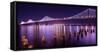 The Bay Lights-Greg Linhares-Framed Stretched Canvas