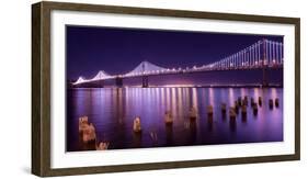 The Bay Lights-Greg Linhares-Framed Photographic Print