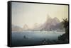 The Bay of Bota-Fogo, Rio De Janeiro-Thomas Ender-Framed Stretched Canvas