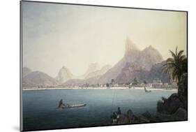 The Bay of Bota-Fogo, Rio De Janeiro-Thomas Ender-Mounted Giclee Print