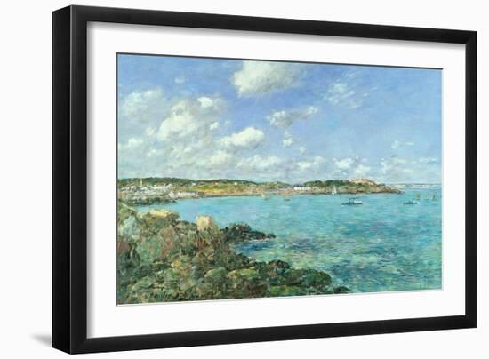 The Bay of Douarnenez, 1897-Eugène Boudin-Framed Premium Giclee Print