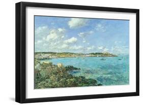 The Bay of Douarnenez, 1897-Eugène Boudin-Framed Premium Giclee Print