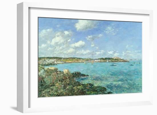 The Bay of Douarnenez, 1897-Eugène Boudin-Framed Giclee Print