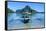 The Bay of El Nido with Outrigger Boats, Bacuit Archipelago, Palawan, Philippines-Michael Runkel-Framed Stretched Canvas