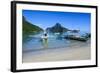 The Bay of El Nido with Outrigger Boats, Bacuit Archipelago, Palawan, Philippines-Michael Runkel-Framed Photographic Print