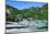 The Bay of El Nido with Outrigger Boats, Bacuit Archipelago, Palawan, Philippines-Michael Runkel-Mounted Photographic Print