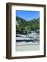 The Bay of El Nido with Outrigger Boats, Bacuit Archipelago, Palawan, Philippines-Michael Runkel-Framed Photographic Print