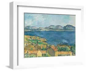 The Bay of Marseilles, Seen from L'Estaque-Paul Cézanne-Framed Giclee Print