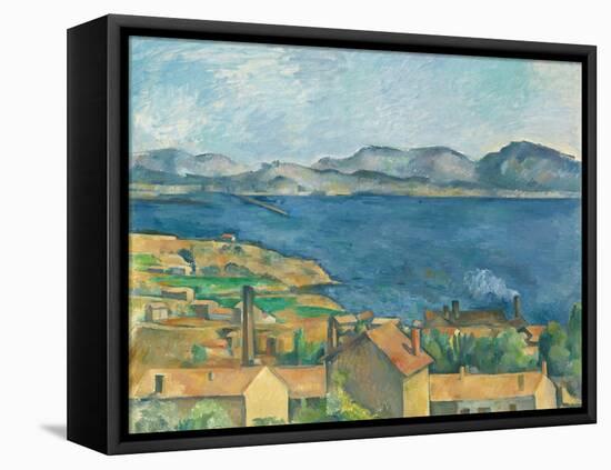 The Bay of Marseilles, Seen from L'Estaque-Paul Cézanne-Framed Stretched Canvas