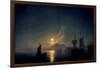 The Bay of Naples by Moonlight, 1842-Ivan Aywasovsky-Framed Art Print