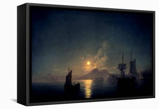 The Bay of Naples by Moonlight, 1842-Ivan Konstantinovich Aivazovsky-Framed Stretched Canvas