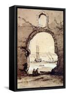 The Bay of Naples from Posillipo-Giacinto Gigante-Framed Stretched Canvas