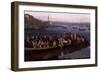 The Bay of Naples Near Santa Lucia Showing the Naval Fleets Returning from Algiers-Jacob Philipp Hackert-Framed Giclee Print