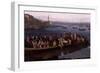 The Bay of Naples Near Santa Lucia Showing the Naval Fleets Returning from Algiers-Jacob Philipp Hackert-Framed Giclee Print