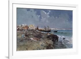 The Bay of Naples-Carlo Brancaccio-Framed Giclee Print