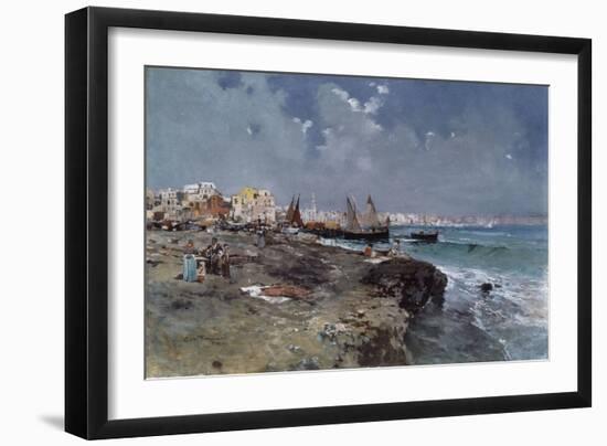 The Bay of Naples-Carlo Brancaccio-Framed Giclee Print