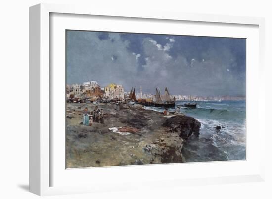 The Bay of Naples-Carlo Brancaccio-Framed Giclee Print