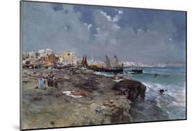 The Bay of Naples-Carlo Brancaccio-Mounted Giclee Print