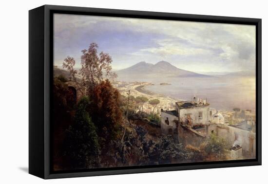 The Bay of Naples-Oswald Achenbach-Framed Stretched Canvas