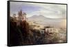 The Bay of Naples-Oswald Achenbach-Framed Stretched Canvas