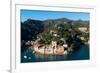 The Bay of Portofino Seen from Castello Brown, Genova (Genoa), Liguria, Italy, Europe-Carlo Morucchio-Framed Photographic Print