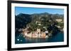 The Bay of Portofino Seen from Castello Brown, Genova (Genoa), Liguria, Italy, Europe-Carlo Morucchio-Framed Photographic Print