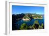 The Bay of Portofino Seen from Castello Brown, Genova (Genoa), Liguria, Italy, Europe-Carlo Morucchio-Framed Photographic Print