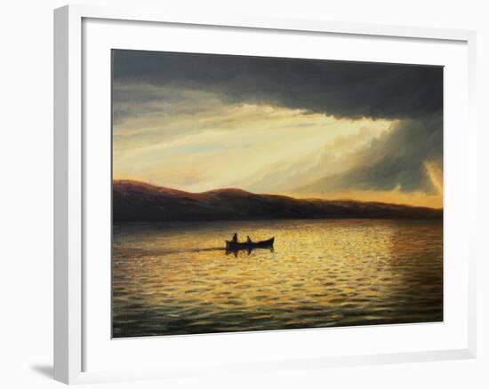 The Bay Of Silence-kirilstanchev-Framed Art Print