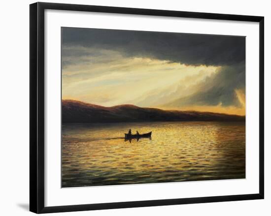 The Bay Of Silence-kirilstanchev-Framed Art Print