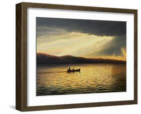 The Bay Of Silence-kirilstanchev-Framed Art Print