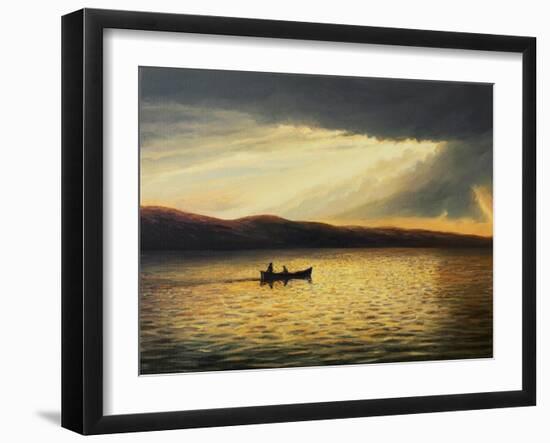 The Bay Of Silence-kirilstanchev-Framed Art Print