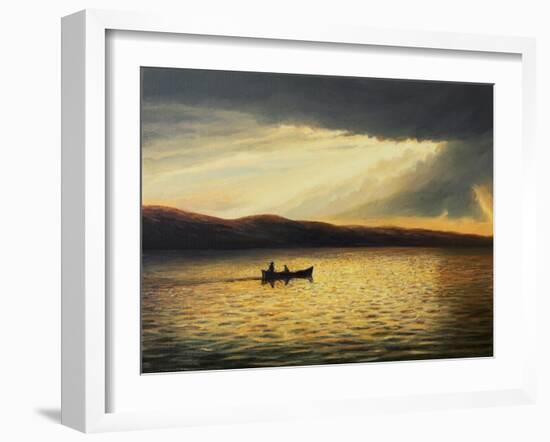 The Bay Of Silence-kirilstanchev-Framed Art Print